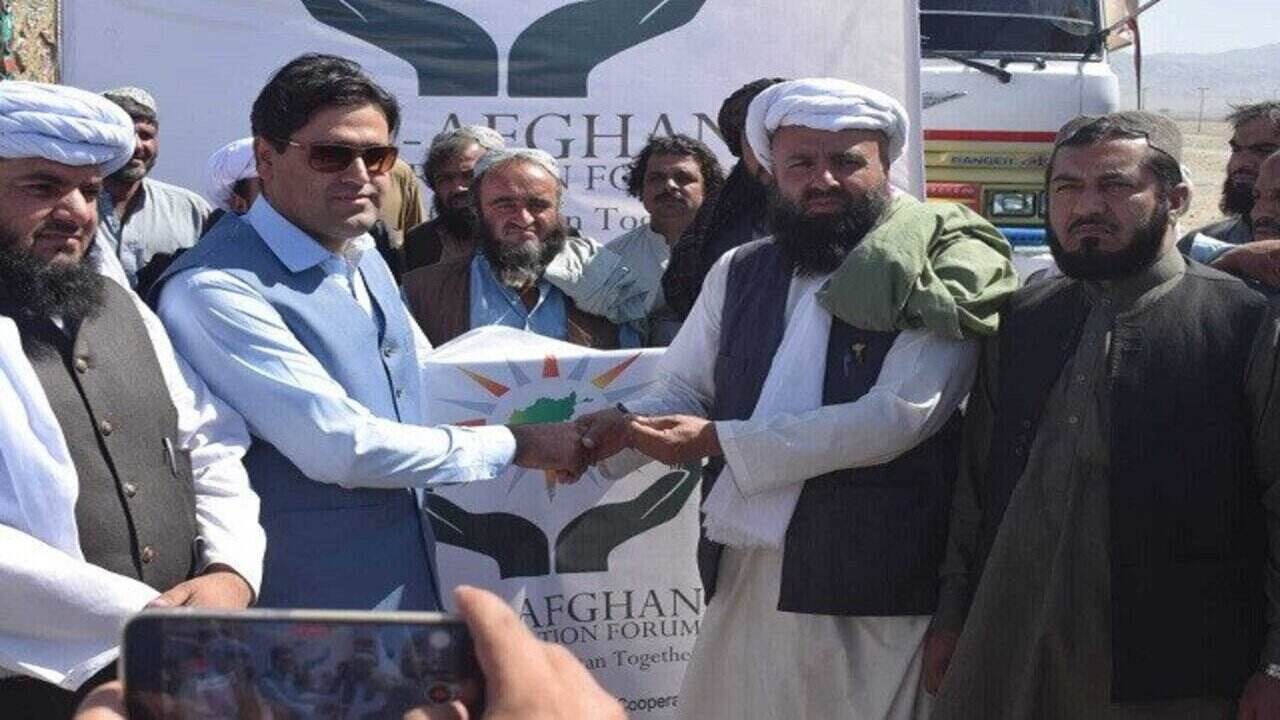 Pakistani 345 ton humanitarian aid reached Afghanistan