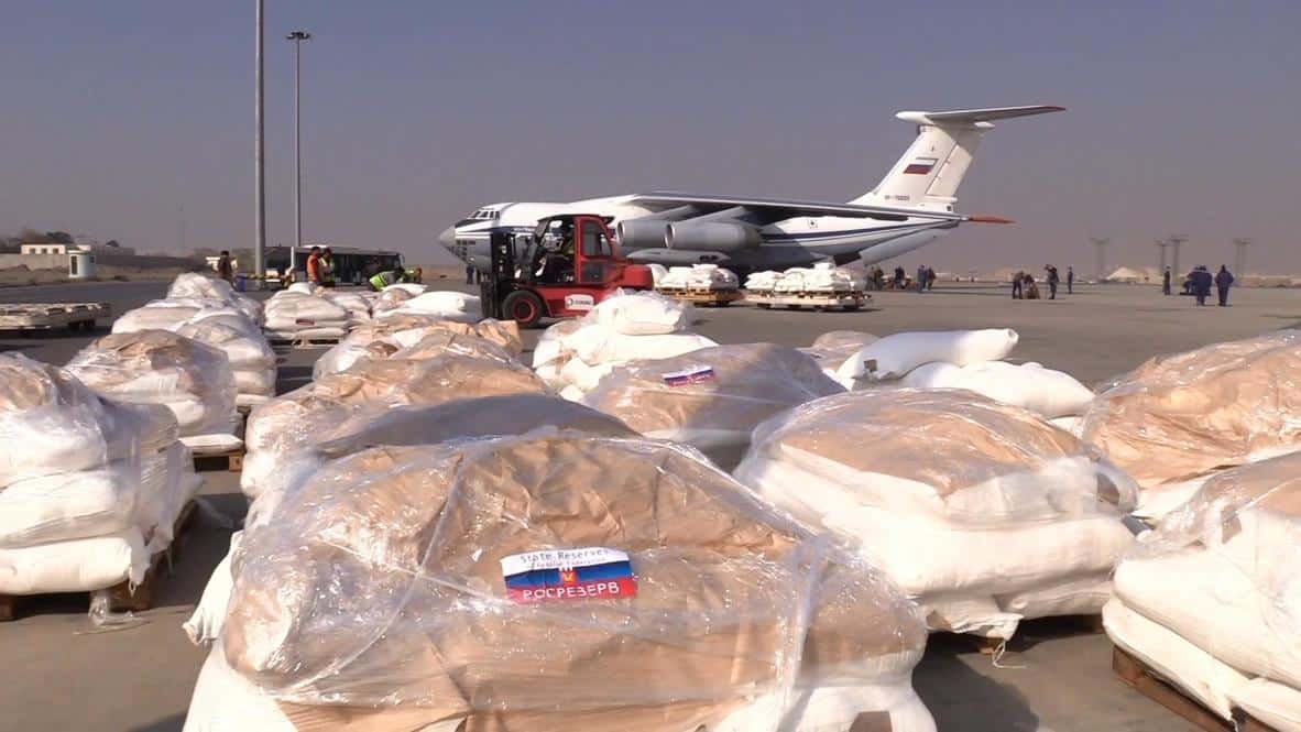 Russian Military delivered 36 tons humanitarian aid to Kabul