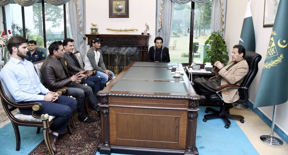 Shaheen Afridi meet PM Imran Khan to discuss sports drive