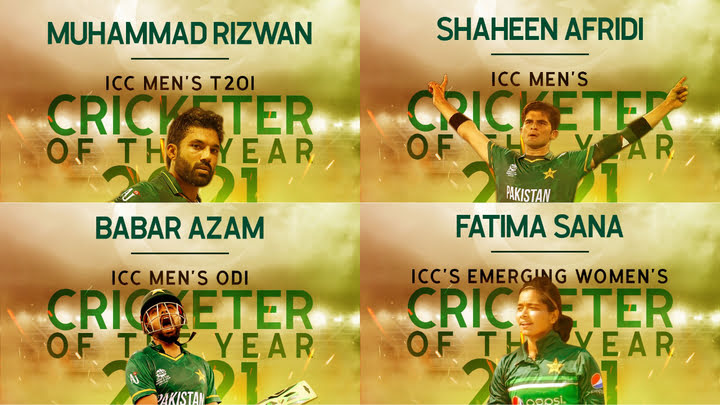 PM congratulated Pakistani cricketers on winning ICC awards