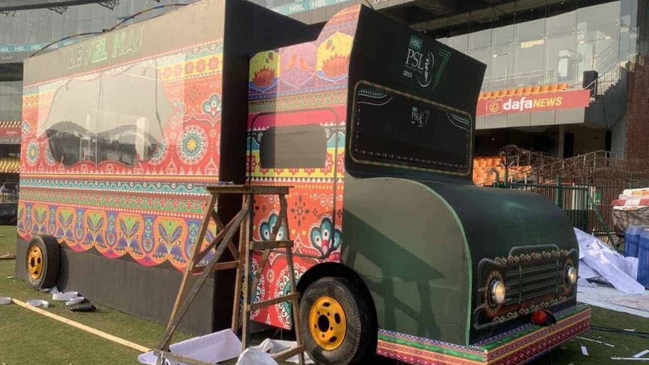 PSL is Getting a Unique Truck Art Commentary Box in Lahore