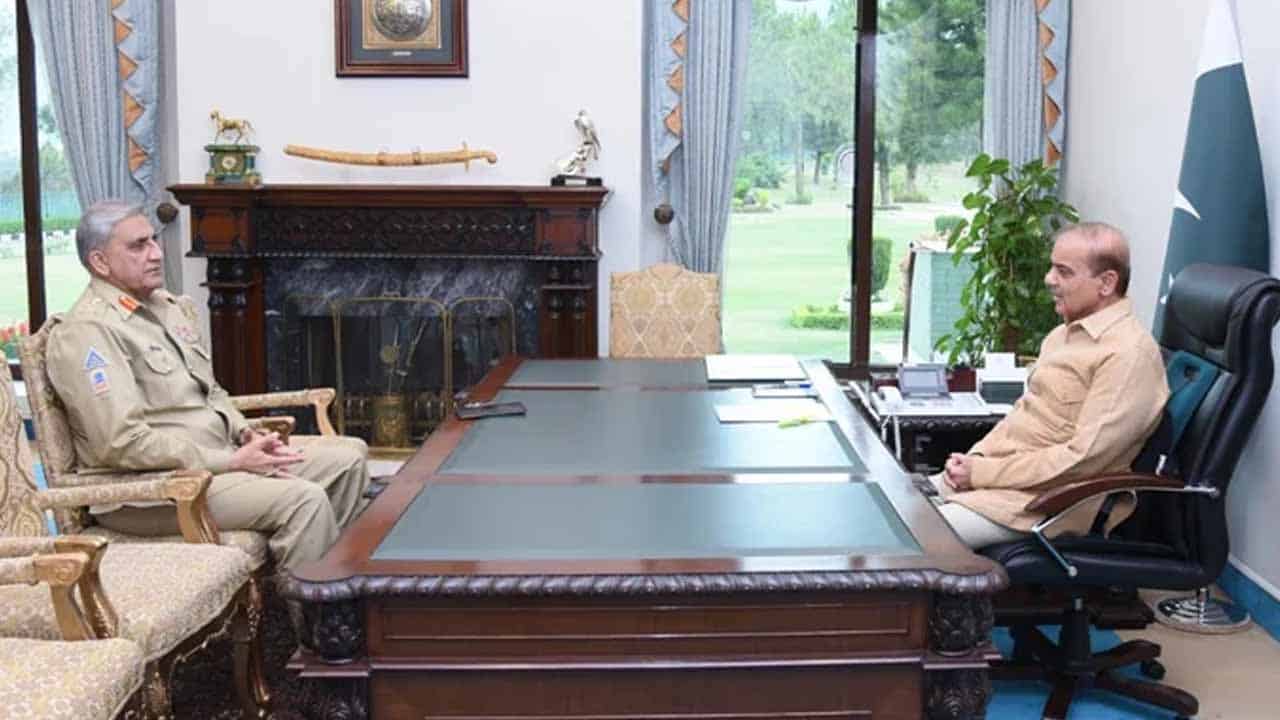 PM Shahbaz Sharif meets Army Chief Gen Qamar Javed Bajwa