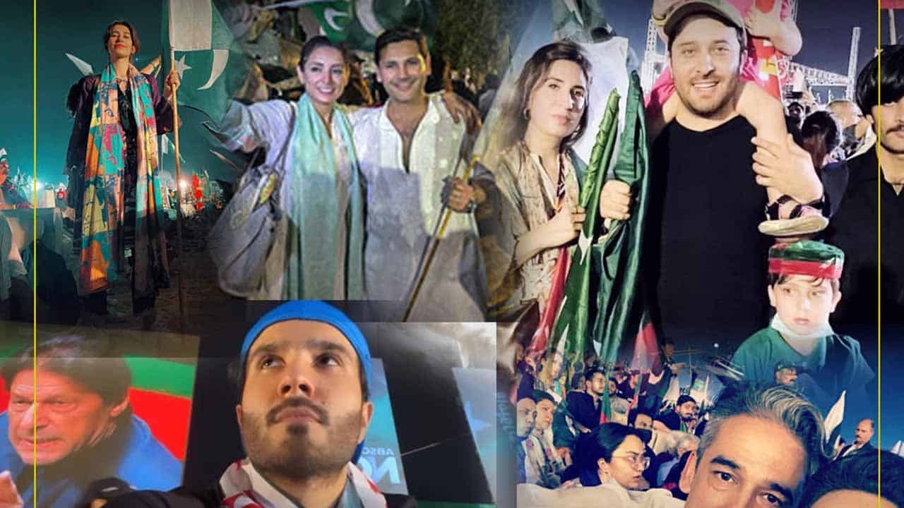 ‘Let’s be part of the change’: Imran Khan’s power show in Karachi draws showbiz celebrities