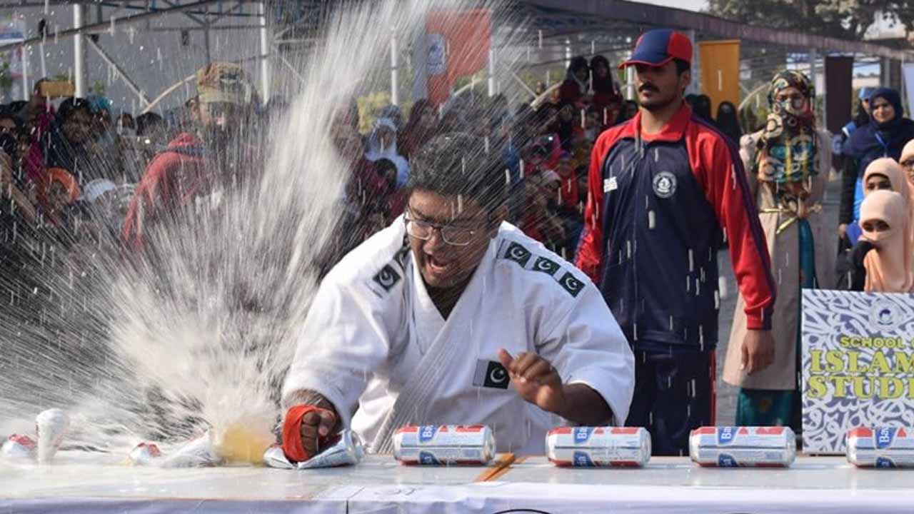 Rashid Naseem sets two more world records in the martial arts category