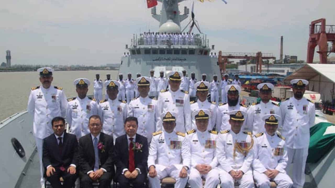 PNS TAIMUR commissioned at Hudong Zhonghua Shipyard, China