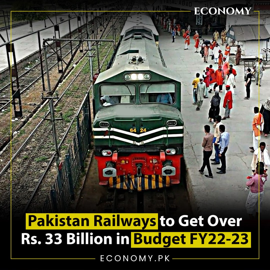 Pakistan Railway to Get Over Rs. 33 Billion in Budget FY22-23