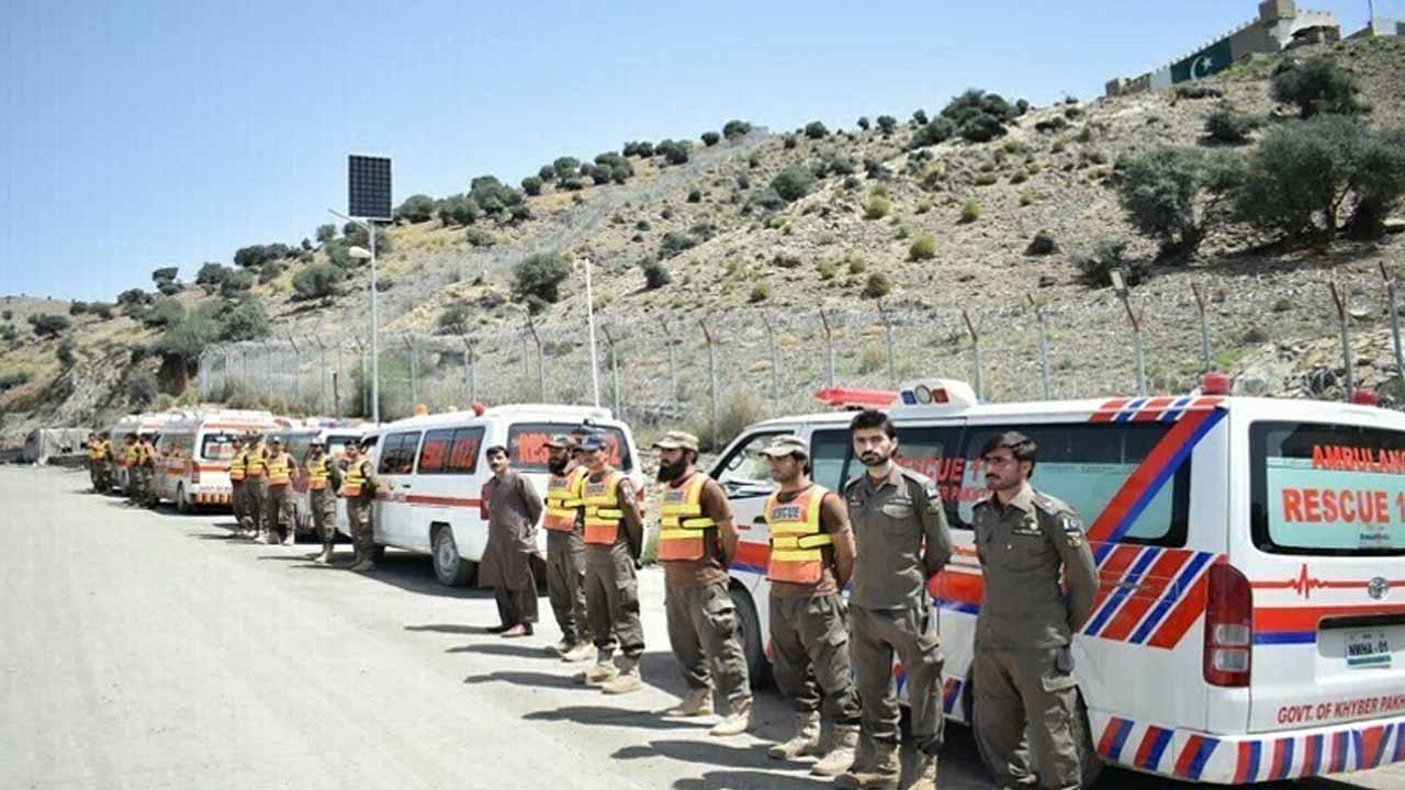 Rescue 1122 sends three ambulances to Afghanistan