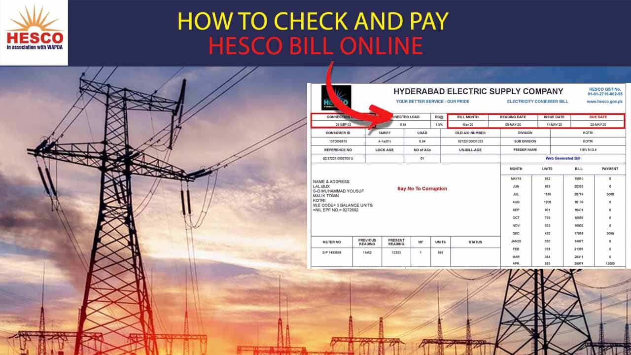How to Check and Pay HESCO Bill
