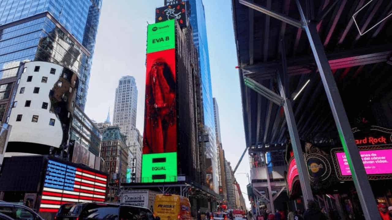 Eva B earns a spot as Equal Pakistan's Ambassador of the Month in Times Square, New York City