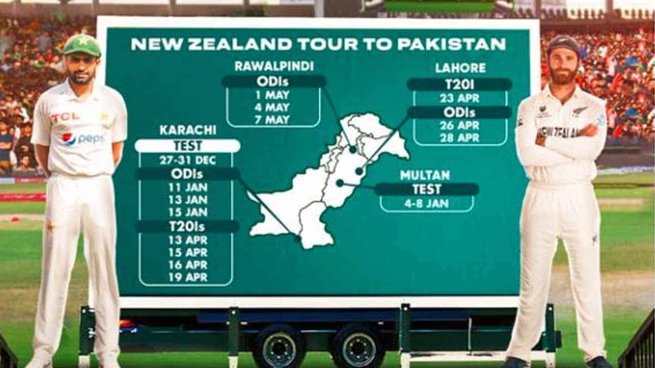 Schedule for New Zealand dual tours to Pakistan released