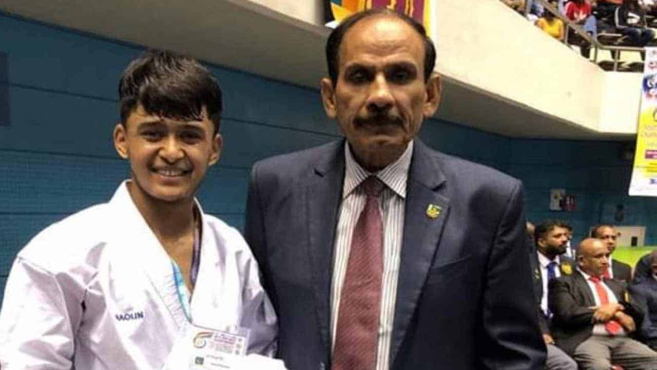Pakistan's Irshad Ali wins gold at 2022 South Asian Karate Championship