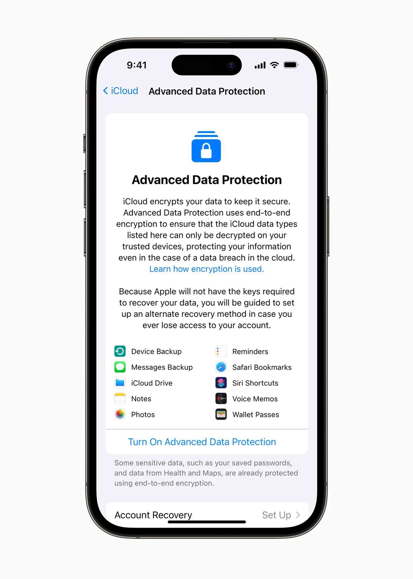 Advanced Protection for Apple iCloud