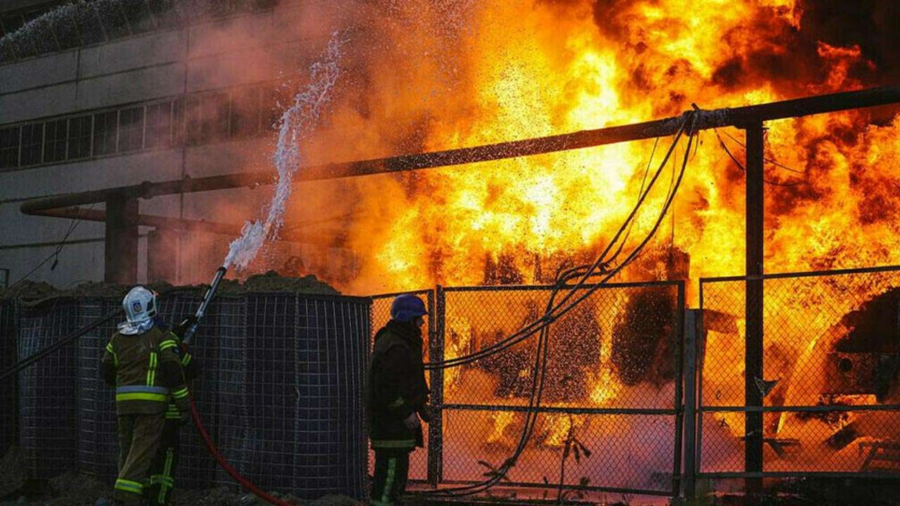 Shopping Centre Fire Moscow