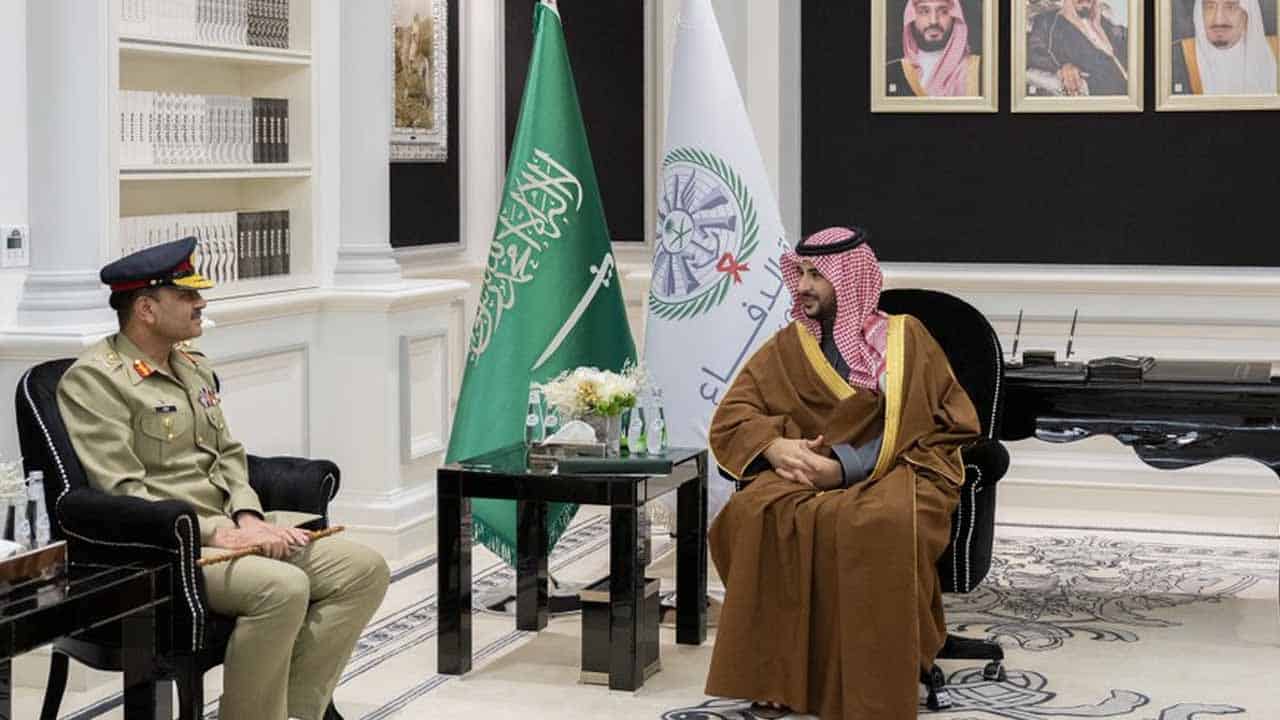 Pakistan Army Chief Gen Asim Munir in Saudi Arabia on an official visit