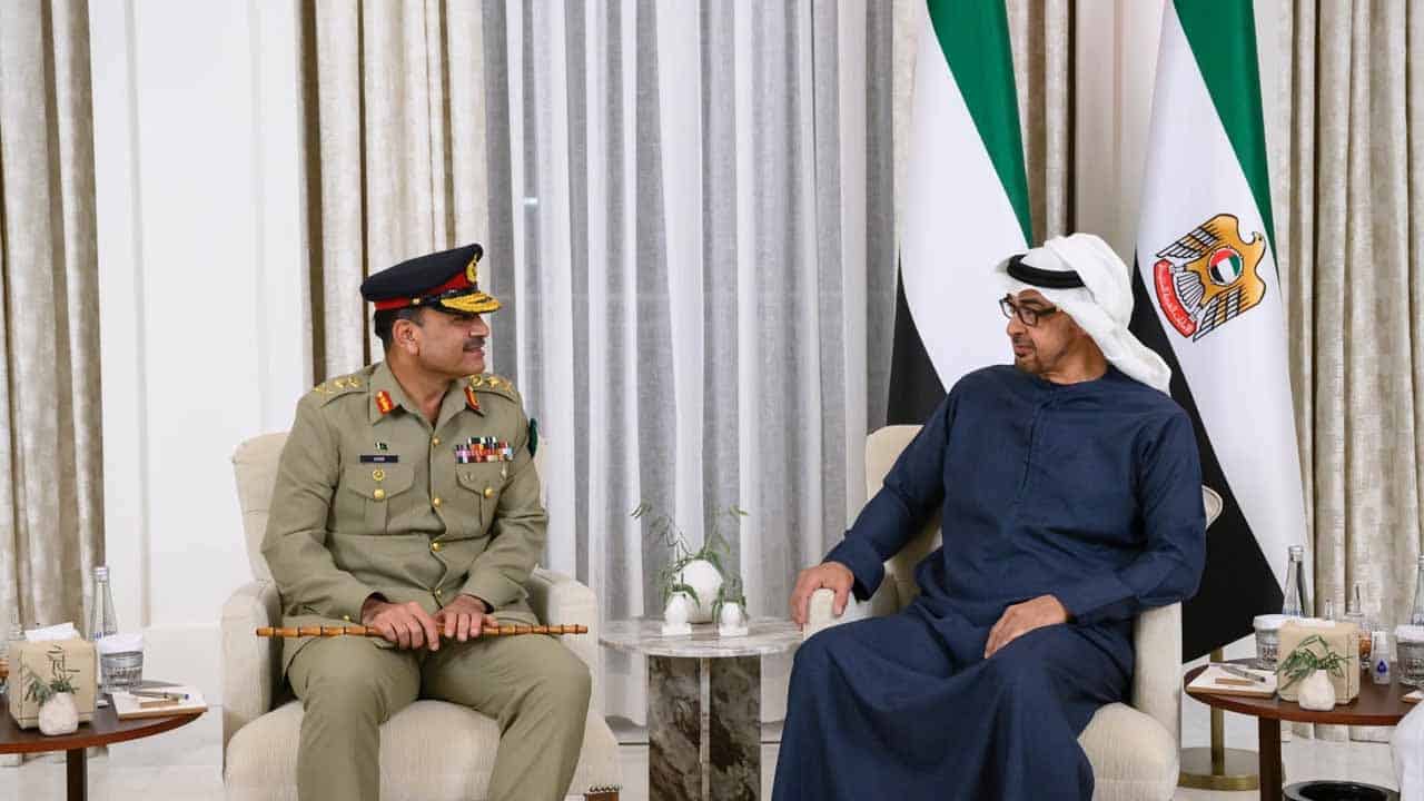 The COAS General Asim Munir meets UAE President, discusses bilateral relations