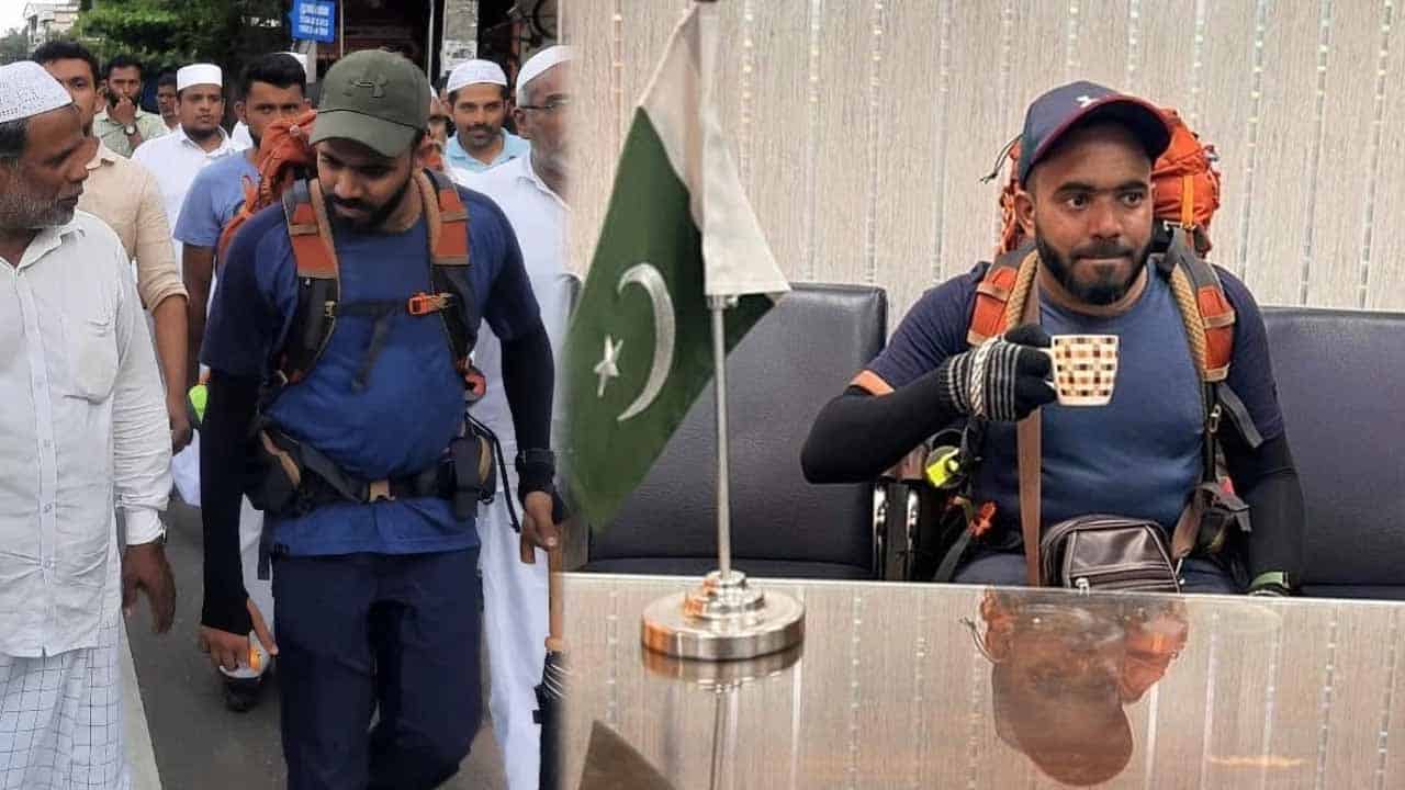 Indian man walking to Makkah reaches Pakistan