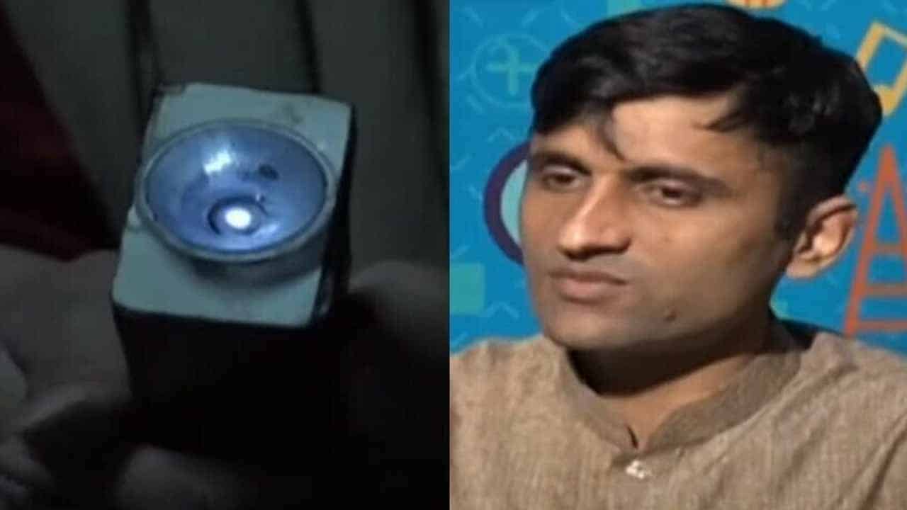 Mohammad Wasim Develops Flashlight which Lights Up from Body Heat