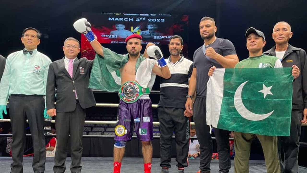 Shaheer Afridi won the title fight of the Asian Continental Championship