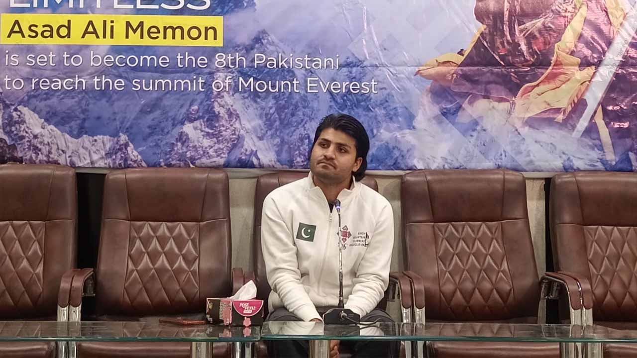 Sindh's Asad Ali Memon sets sights on summiting Mount Everest