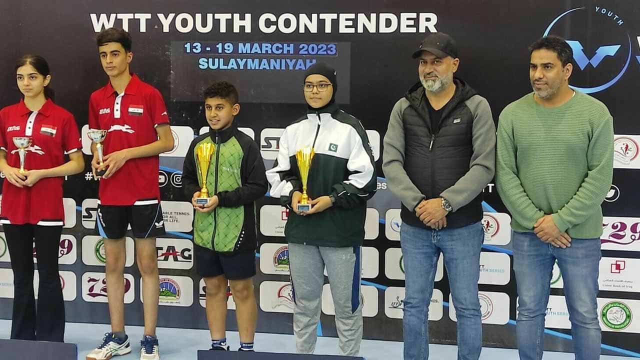 Pakistani junior paddler wins Youth Contender Table Tennis in Iraq