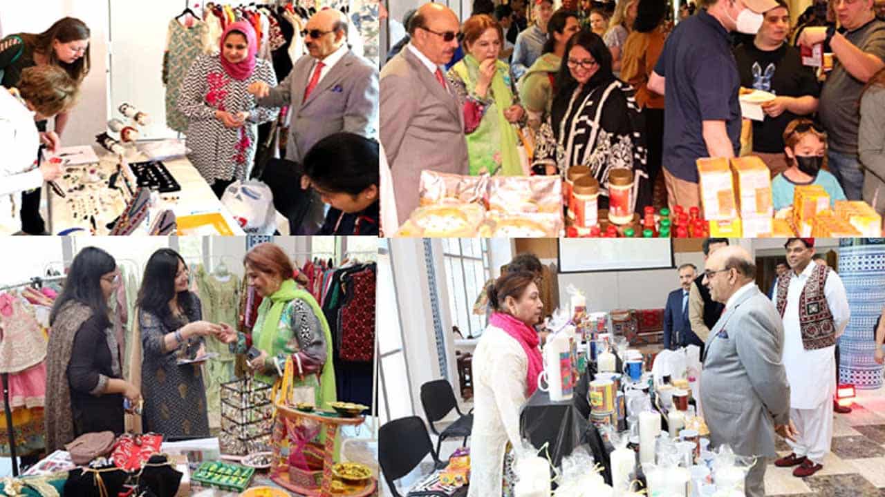 Washington: Exhibition of Pakistani art, culture attracts visitors at Embassy