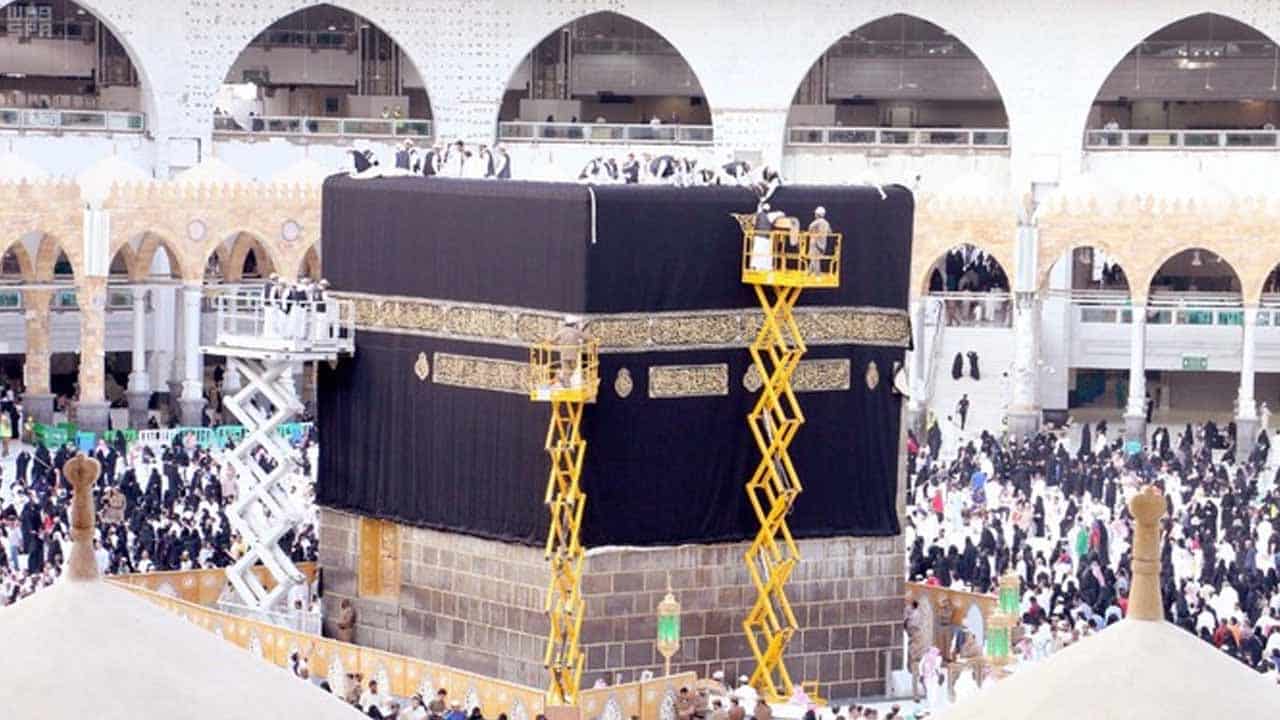 What is Kiswah, who makes the cloth which covers holy Kaaba?
