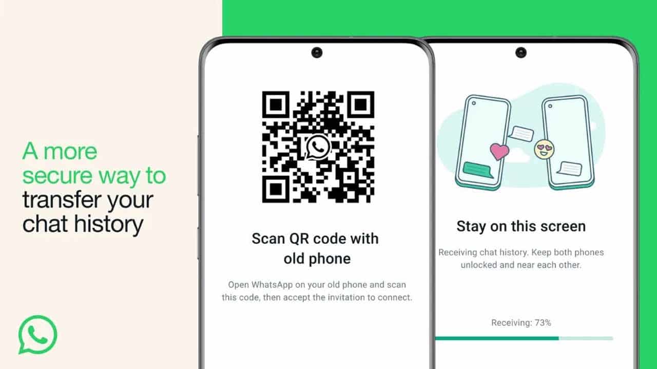 WhatsApp Introduces Convenient QR Code Feature for Easy Transfer of Chat Backup to New Phones