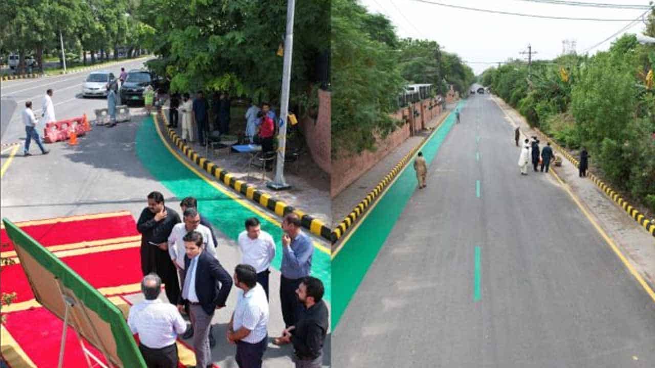 CM inaugurates Lahore’s first ‘plastic road’