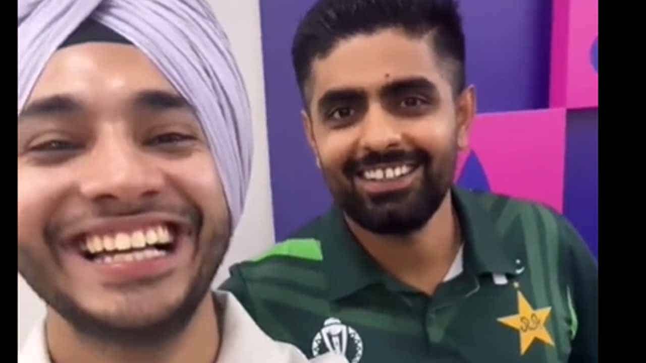 Indian Punjabi Fan Reenacts Iconic Dialogues with Babar Azam, video goes viral on X