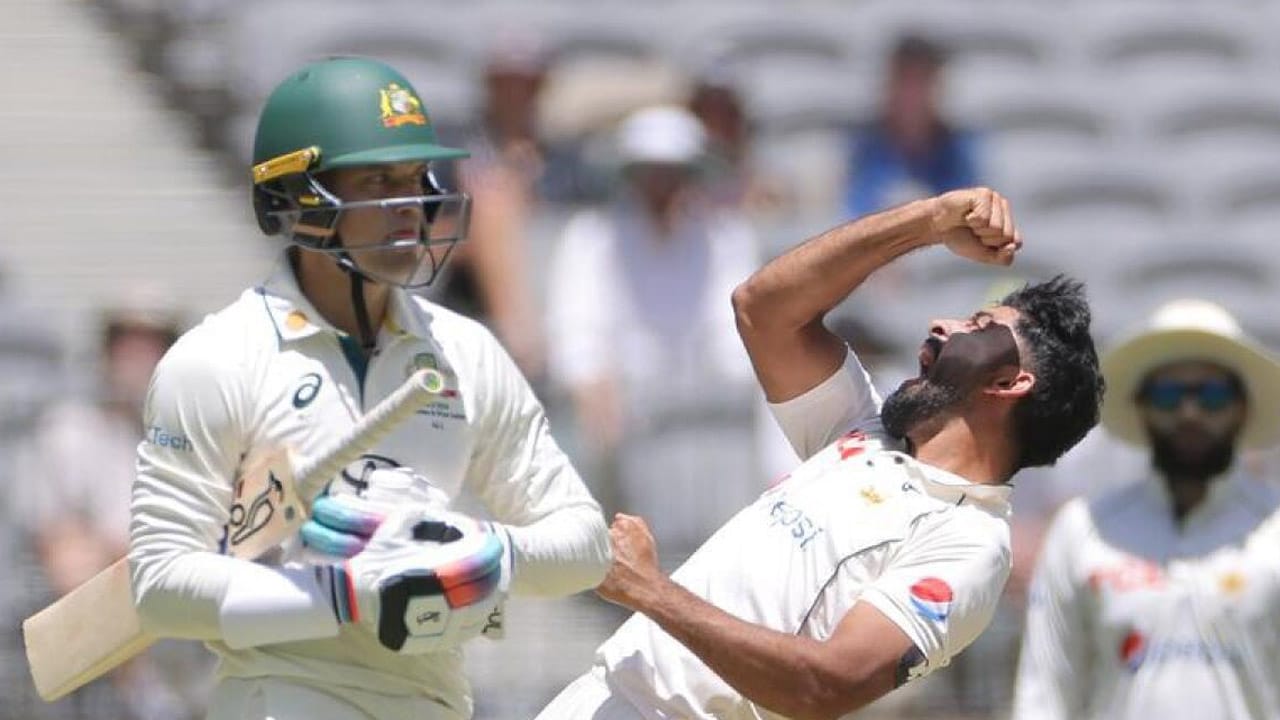 Jamal claims six-fer on debut as Pakistan dismiss Australia for 487