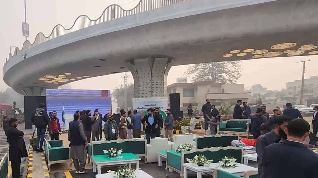 Captain Colonel Sher Khan Flyover Inaugurated by Punjab CM Naqvi