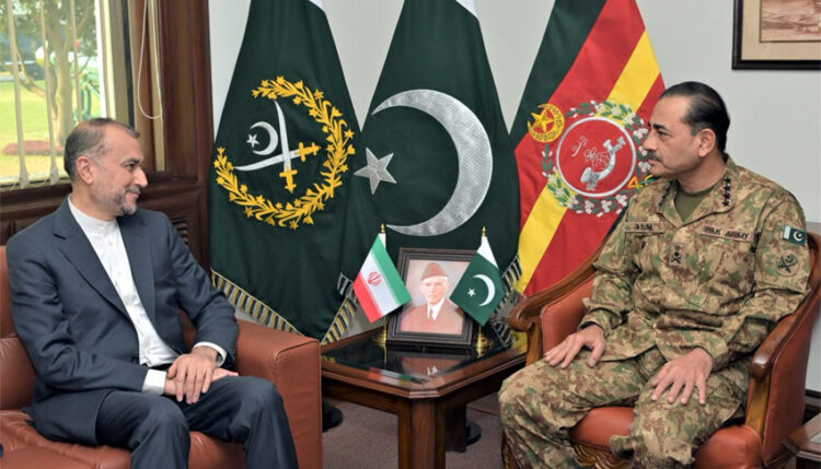 COAS stresses sustained engagement with Iran to address security concerns