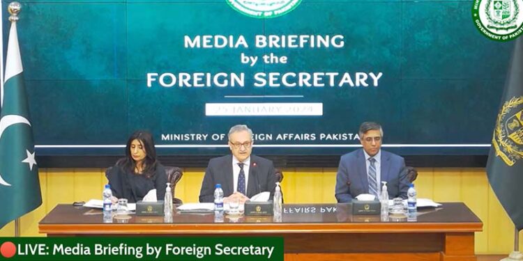 ‘Credible evidence’ of links between Indian agents, assassination of 2 Pakistanis: foreign secretary