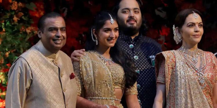 Asia’s richest man Mukesh Ambani feeds 50,000 people in lavish pre-wedding party