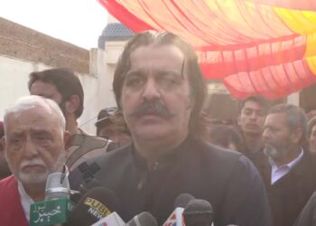 CM KP visits residence of Shaheed SP Ijaz Khan in district Charsadda