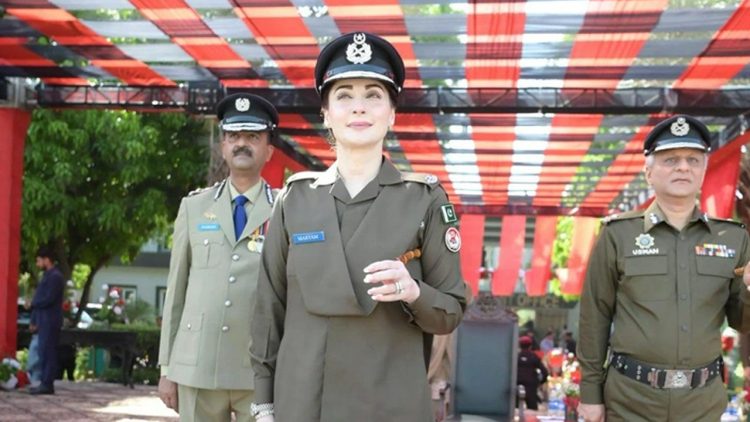 Punjab CM Maryam attends police passing out parade in uniform