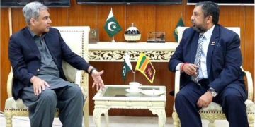 Mohsin Naqvi meeting with Sri-Lanka HIgh comissioner