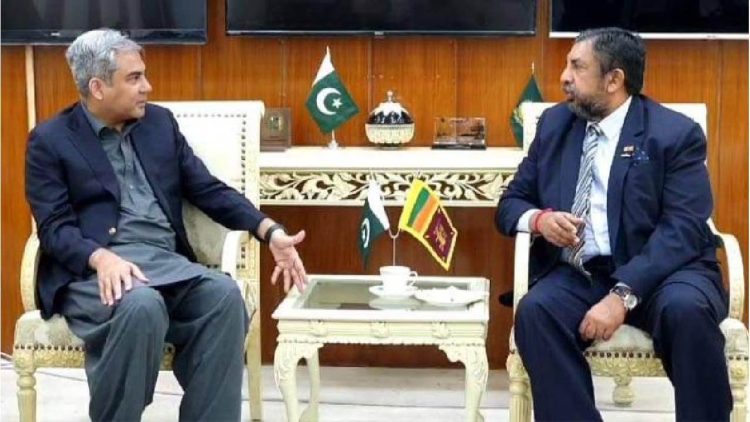 Mohsin Naqvi meeting with Sri-Lanka HIgh comissioner