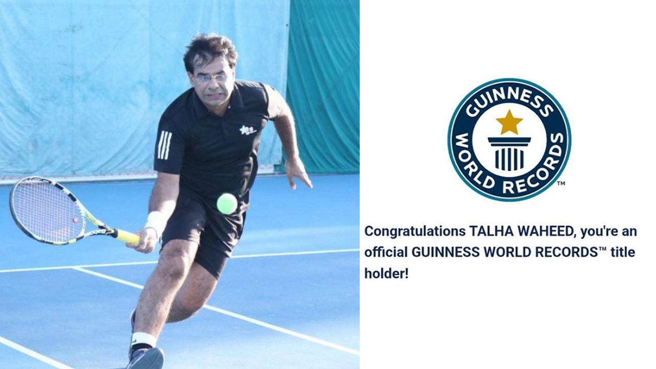 Pakistan’s Talha Waheed Sets Guinness World Record for Most Tennis Serves in One Minute