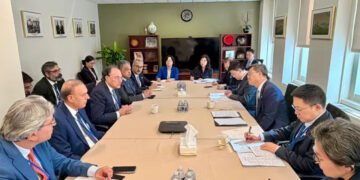 Aurangzeb lauds Beijing’s support for Pakistan’s IMF programme during meeting with Chinese counterpart