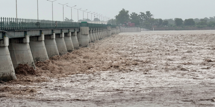 River levels rise in Punjab as monsoon rains increase water flows