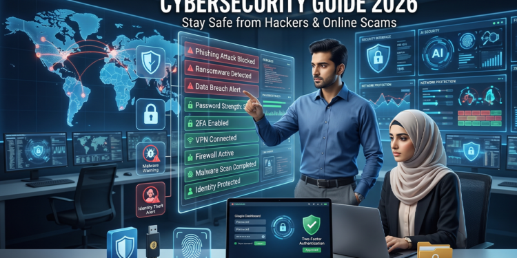 Cybersecurity Guide 2026: How to Protect Yourself from Hackers, Scams, Data Breaches, and Online Fraud