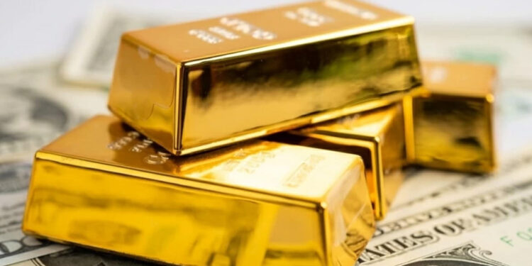 Gold nears two-week high as Fed outlook, Middle East conflict stay in focus