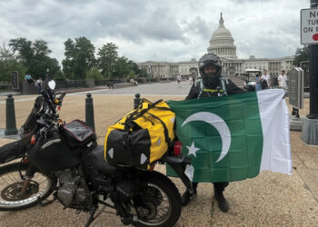 16,000km, one Pakistani flag: the only Pakistani to conquer the solo US loop