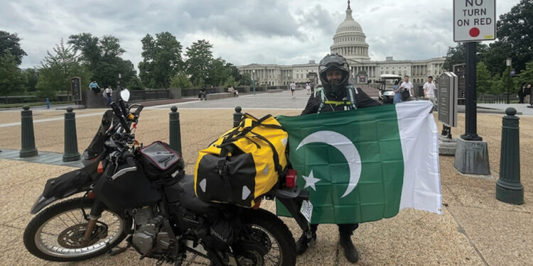 16,000km, one Pakistani flag: the only Pakistani to conquer the solo US loop