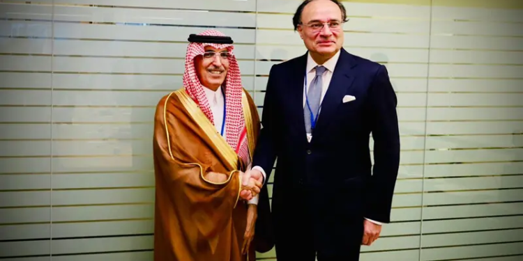 Aurangzeb meet Saudi Finance minister JPG