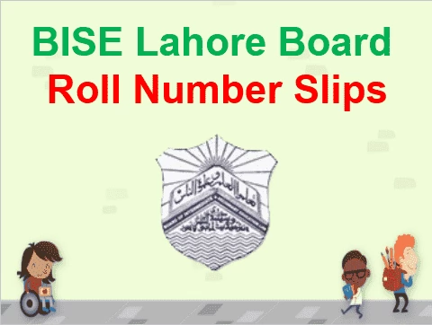 Bise lahore Roll.no slip