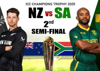 Champions Trophy: NZ win toss, opt to bat first in second semi-final against South Africa