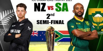 Champions Trophy: NZ win toss, opt to bat first in second semi-final against South Africa