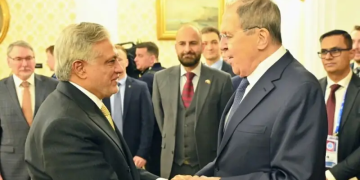 Ishaq Dar meets regional leaders in Russia